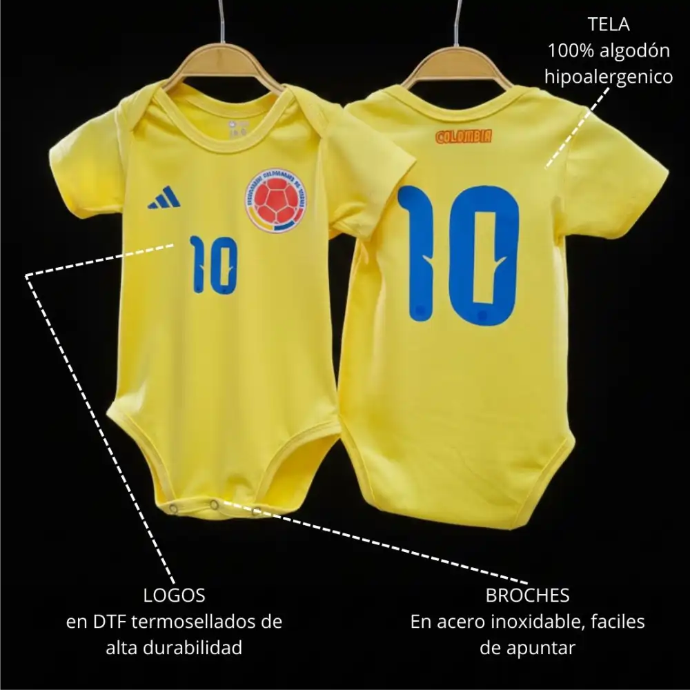 Body Bebé La Tricolor Mundialista 💛💙❤️
